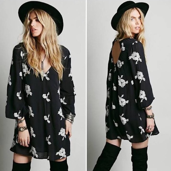 Free People Dresses & Skirts - Free People Emma Austin Embroidered Tunic Dress